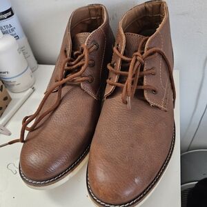 Bass Men's Brown Leather Rain & Snow Boots